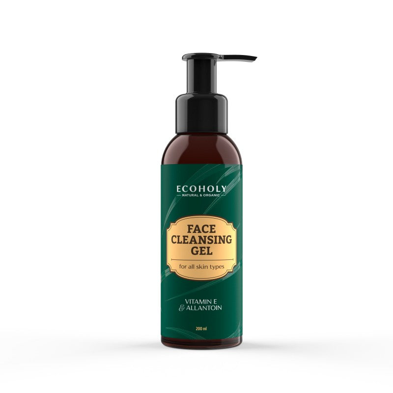 ECOHOLY Face Cleansing Gel With Vitamin E & Allantoin 200ml - Beauty Shop Direct